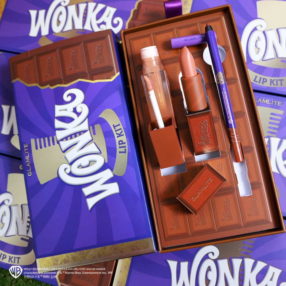 Glamlite Wonka - Wonka x Glamlite Lip kit - Brown